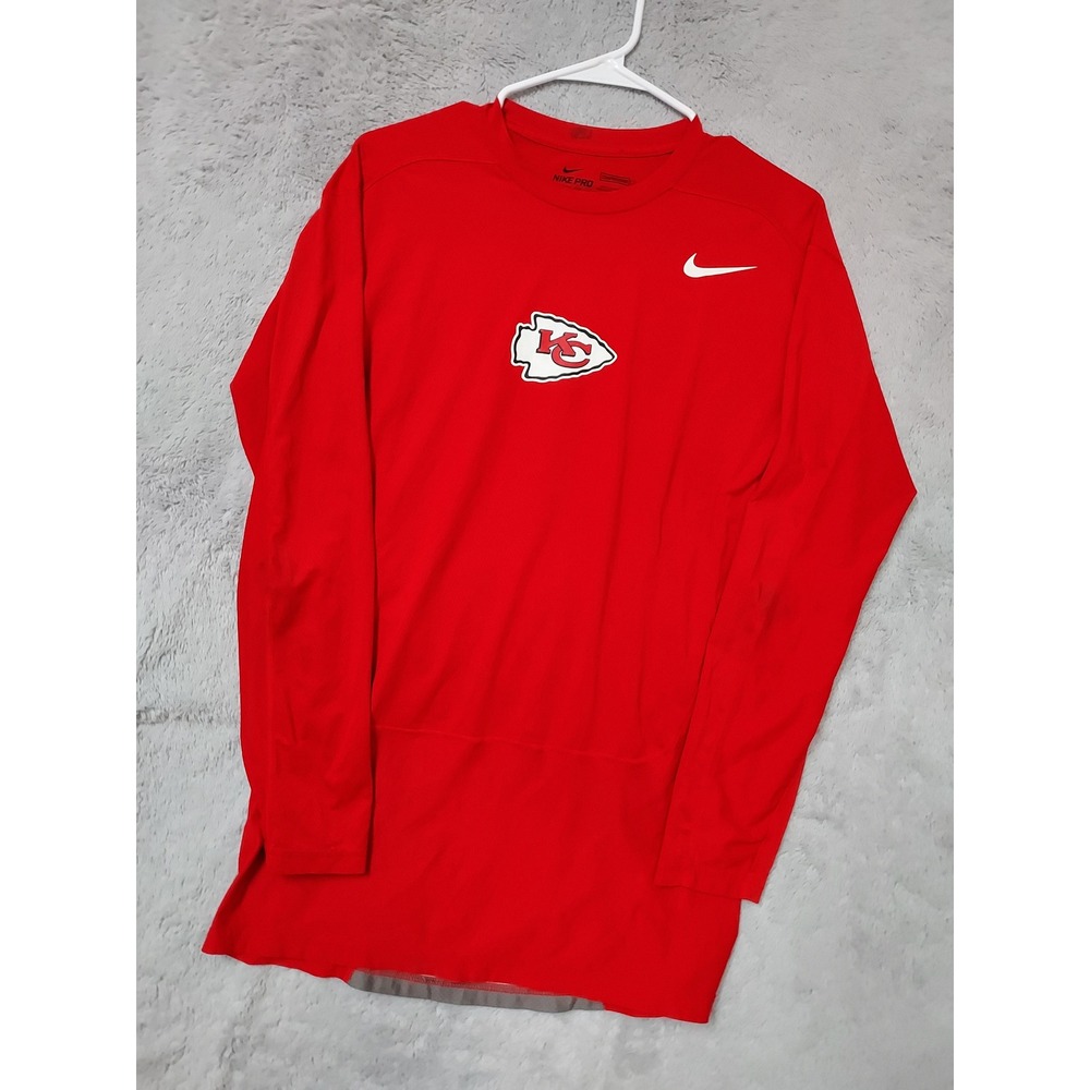 Kansas City Chiefs Compression Shirt Mens XL Nike NFL Pro Dri Fit Hyper Cool